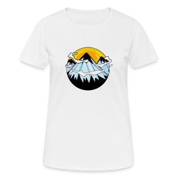 Berg Berge Berggipfel Gipfel - Frauen T-Shirt atmungsaktiv - Weiß - Vorne - AI Model Female 172 dark (172cm)
