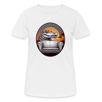 Alligator - T-shirt respirant Femme - blanc - Devant - AI Model Female 172 dark (172cm)