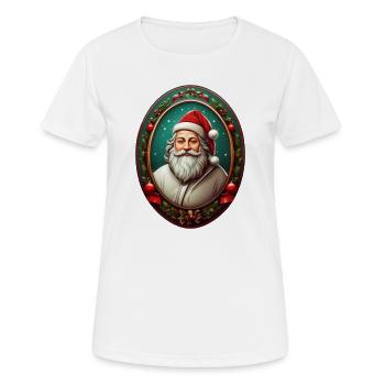 Weihnachtsmann - Frauen T-Shirt atmungsaktiv - Weiß - Vorne - AI Model Female 172 dark (172cm)