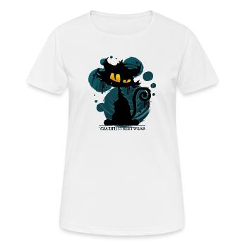 Chat Gaucho - T-shirt respirant Femme - blanc - Devant - AI Model Female 172 dark (172cm)