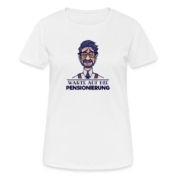 Pensionär Statement Ruhestand Rentner Karriere - Frauen T-Shirt atmungsaktiv - Weiß - Vorne - AI Model Female 172 dark (172cm)