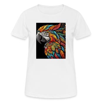 Perroquet - T-shirt respirant Femme - blanc - Devant - AI Model Female 172 dark (172cm)