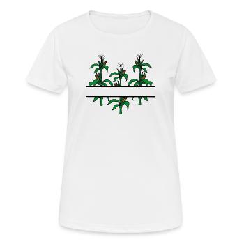 Maïs - T-shirt respirant Femme - blanc - Devant - AI Model Female 172 dark (172cm)