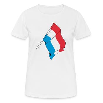 Pavillon : Luxembourg - T-shirt respirant Femme - blanc - Devant - AI Model Female 172 dark (172cm)