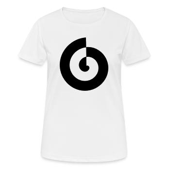 Spirale - Frauen T-Shirt atmungsaktiv - Weiß - Vorne - AI Model Female 172 dark (172cm)