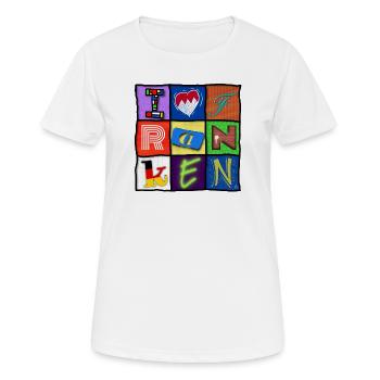I love Franconia - for Franconian fans - Women's Breathable T-Shirt - white - Front - AI Model Female 172 dark (172cm)