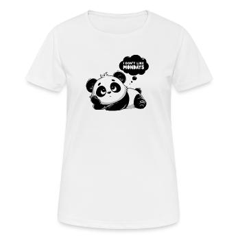 Panda Mélancolique Lundi - T-shirt respirant Femme - blanc - Devant - AI Model Female 172 dark (172cm)