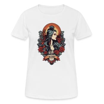 Aucune guerre ne fait l’amour - T-shirt respirant Femme - blanc - Devant - AI Model Female 172 dark (172cm)