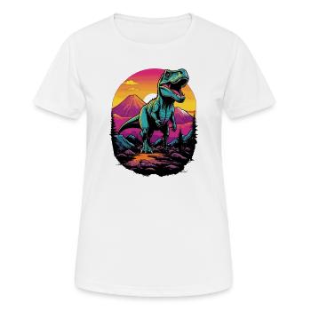 Tyrannosaure Rex - T-shirt respirant Femme - blanc - Devant - AI Model Female 172 dark (172cm)