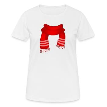 Frohe weihnachten Frohe weihnachten Frohe weihnach - Frauen T-Shirt atmungsaktiv - Weiß - Vorne - AI Model Female 172 dark (172cm)