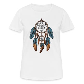 Attrape-rêves - T-shirt respirant Femme - blanc - Devant - AI Model Female 172 dark (172cm)