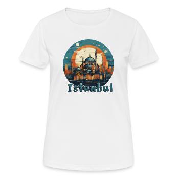 Istanbul Türkei Moschee Architektur - Frauen T-Shirt atmungsaktiv - Weiß - Vorne - AI Model Female 172 dark (172cm)