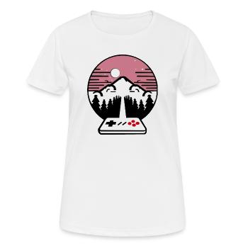 Vintage Playtime - Frauen T-Shirt atmungsaktiv - Weiß - Vorne - AI Model Female 172 dark (172cm)