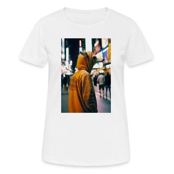 Anthropomorphic 08 - Women's Breathable T-Shirt - white - Front - AI Model Female 172 dark (172cm)