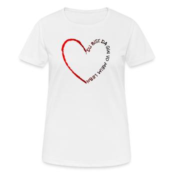 Tu es là Gin de ma vie - Gin de ma vie - T-shirt respirant Femme - blanc - Devant - AI Model Female 172 dark (172cm)