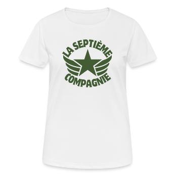 Seventh Company, 7th Company, Chaudard - Women's Breathable T-Shirt - white - Front - AI Model Female 172 dark (172cm)