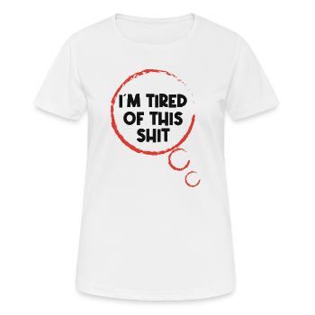 Gleichgültig Statement Ist Mir Egal - Frauen T-Shirt atmungsaktiv - Weiß - Vorne - AI Model Female 172 dark (172cm)