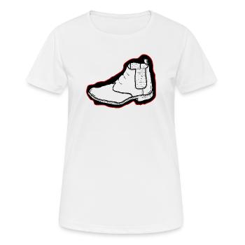 Chaussures neuves - T-shirt respirant Femme - blanc - Devant - AI Model Female 172 dark (172cm)