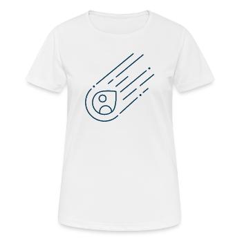 MAc Astroid01 - Frauen T-Shirt atmungsaktiv - Weiß - Vorne - AI Model Female 172 dark (172cm)