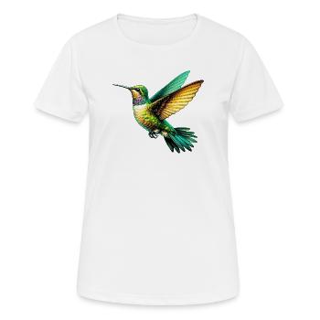 Colibri - T-shirt respirant Femme - blanc - Devant - AI Model Female 172 dark (172cm)