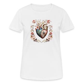 Merveilleux cœur noble. - T-shirt respirant Femme - blanc - Devant - AI Model Female 172 dark (172cm)