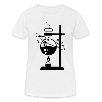 Labor - Frauen T-Shirt atmungsaktiv - Weiß - Vorne - AI Model Female 172 dark (172cm)