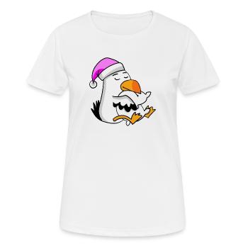 Seagull Tired Sleeping Sleeping Girl - Women's Breathable T-Shirt - white - Front - AI Model Female 172 dark (172cm)