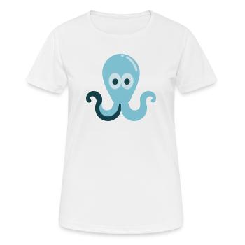 Squid - Women's Breathable T-Shirt - white - Front - AI Model Female 172 dark (172cm)