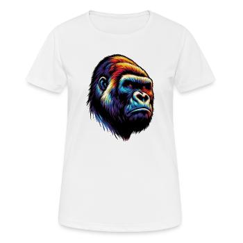 Gorilla - Women's Breathable T-Shirt - white - Front - AI Model Female 172 dark (172cm)