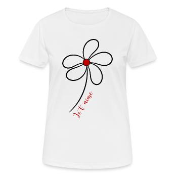 LIEBE. PAAR. ICH HABE GERADE GEHEIRATET. Junggesellinnenabschied. VALENTINSTAG. - Frauen T-Shirt atmungsaktiv - Weiß - Vorne - AI Model Female 172 dark (172cm)