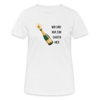 Junggesellen/in Abschied - Frauen T-Shirt atmungsaktiv - Weiß - Vorne - AI Model Female 172 dark (172cm)