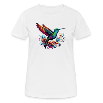 Colibri - T-shirt respirant Femme - blanc - Devant - AI Model Female 172 dark (172cm)