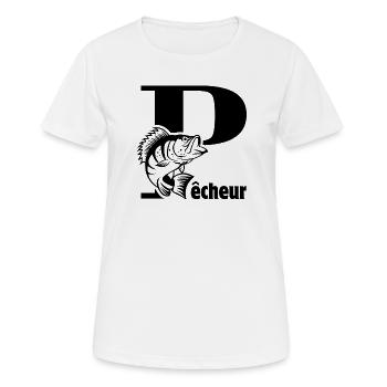 Fishing, fisherman, I'm a fisherman - Women's Breathable T-Shirt - white - Front - AI Model Female 172 dark (172cm)