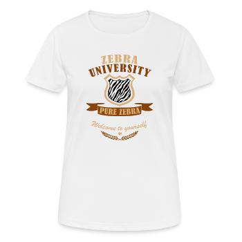 Zebra Diploma - Women's Breathable T-Shirt - white - Front - AI Model Female 172 dark (172cm)