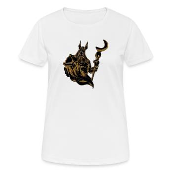 Antike Anubis von Ägypten - Frauen T-Shirt atmungsaktiv - Weiß - Vorne - AI Model Female 172 dark (172cm)