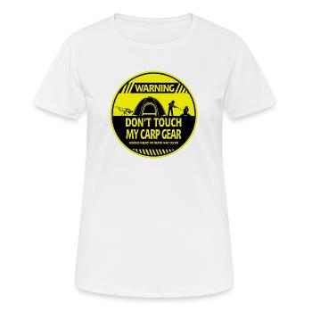 Avertissement de carpe - T-shirt respirant Femme - blanc - Devant - AI Model Female 172 dark (172cm)
