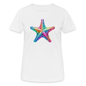 Seestern - Frauen T-Shirt atmungsaktiv - Weiß - Vorne - AI Model Female 172 dark (172cm)