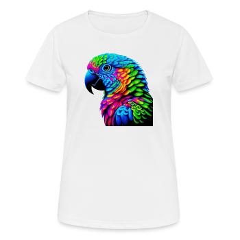 Perroquet - T-shirt respirant Femme - blanc - Devant - AI Model Female 172 dark (172cm)