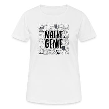 Mathe-Genie Mathematik Genie Mathe Geschenk - Frauen T-Shirt atmungsaktiv - Weiß - Vorne - AI Model Female 172 dark (172cm)