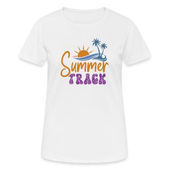 Piste d’été - T-shirt respirant Femme - blanc - Devant - AI Model Female 172 dark (172cm)