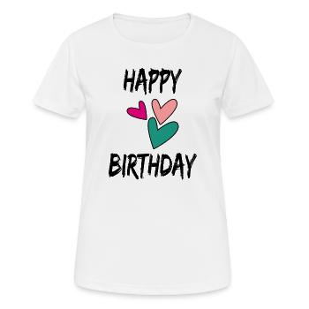 60. 60 JAHRE. 60-JÄHRIGES JUBILÄUM. 60. GEBURTSTAG. - Frauen T-Shirt atmungsaktiv - Weiß - Vorne - AI Model Female 172 dark (172cm)