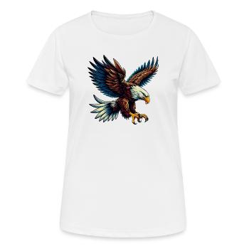 Eagle - Women's Breathable T-Shirt - white - Front - AI Model Female 172 dark (172cm)