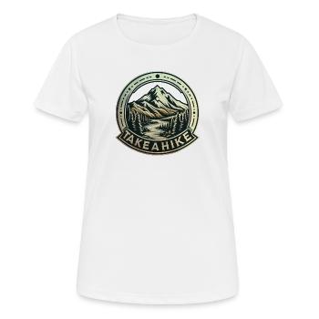 Machen Sie eine Wanderung! - Frauen T-Shirt atmungsaktiv - Weiß - Vorne - AI Model Female 172 dark (172cm)