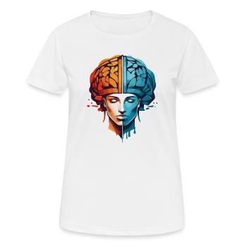 Frauen Denken - Frauen T-Shirt atmungsaktiv - Weiß - Vorne - AI Model Female 172 dark (172cm)