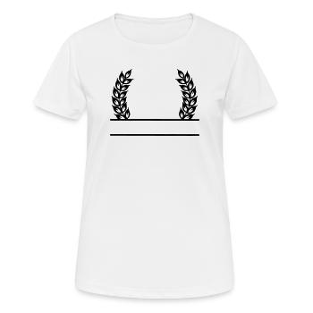 Grain Wreath Name Banner - Women's Breathable T-Shirt - white - Front - AI Model Female 172 dark (172cm)
