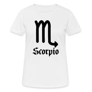 Sternzeichen Skorpion - Frauen T-Shirt atmungsaktiv - Weiß - Vorne - AI Model Female 172 dark (172cm)
