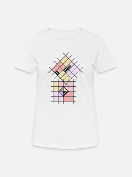 Geometric shape - Women's Breathable T-Shirt - white