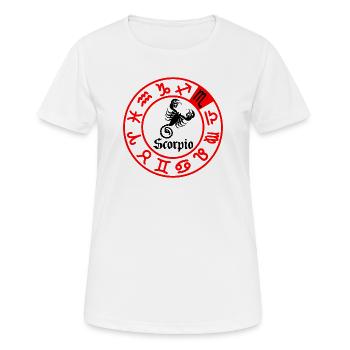 Twelve signs zodiac sign Scorpio Scorpio - Women's Breathable T-Shirt - white - Front - AI Model Female 172 dark (172cm)