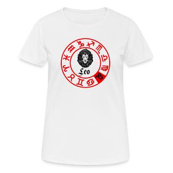 Twelve signs zodiac sign Leo Leo - Women's Breathable T-Shirt - white - Front - AI Model Female 172 dark (172cm)