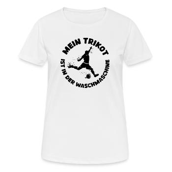 Ma machine à laver Jersey Football Drôles de dictons - T-shirt respirant Femme - blanc - Devant - AI Model Female 172 dark (172cm)